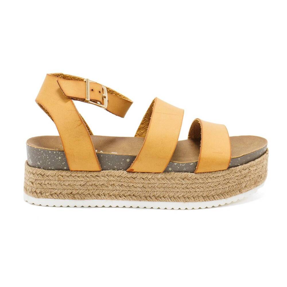 NEW PATRIZIA women's larissa wedge sandals in camel